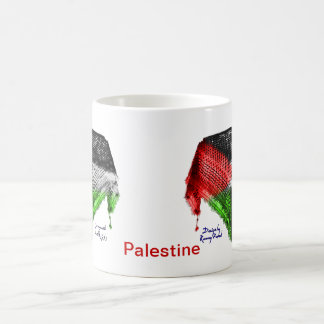 Café CANECA da bandeira de Hatta (Palestina), versão