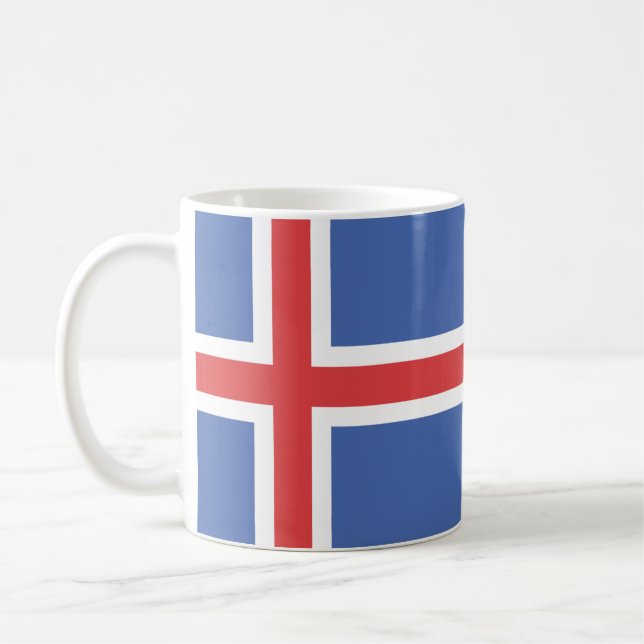 Café Caneca da bandeira de Islândia (Esquerda)