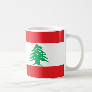 Café Caneca da bandeira de Líbano
