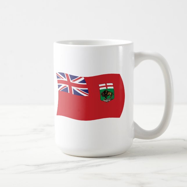 Café Caneca da Bandeira de Manitoba (Direita)