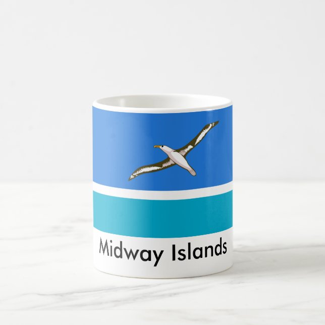 Café Caneca da bandeira de Midway Islands (Centro)