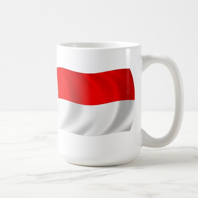 Café Caneca da Bandeira de Mônaco (Direita)