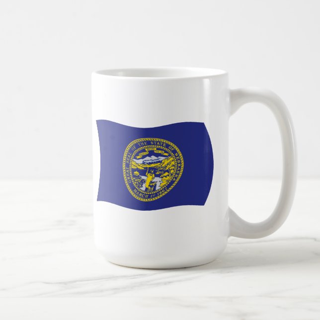 Café Caneca da Bandeira de Nebraska (Direita)