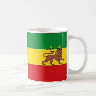 Café Caneca da bandeira de Paul McGehee de "leão Rasta