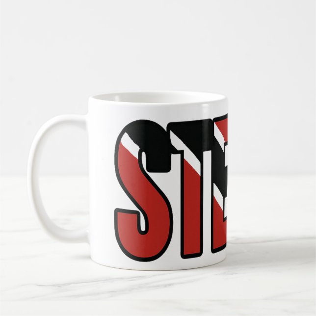 Café Caneca da Bandeira de Trinidad STEUPS (Esquerda)