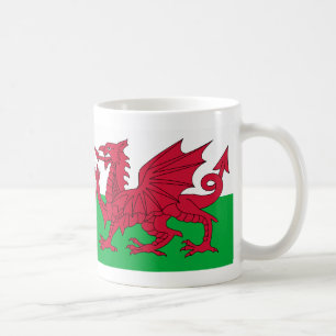 Café Caneca da bandeira do dragão de Galês