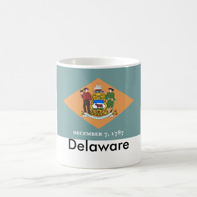 Café Caneca da bandeira do estado de Delaware (Centro)