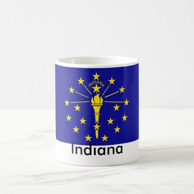 Café Caneca da bandeira do estado de Indiana (Centro)