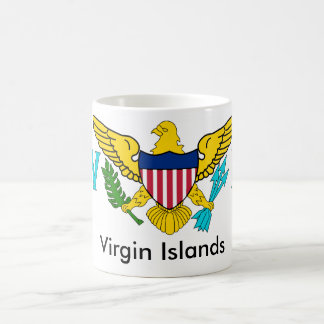 Café Caneca da bandeira do estado de Virgin Islands