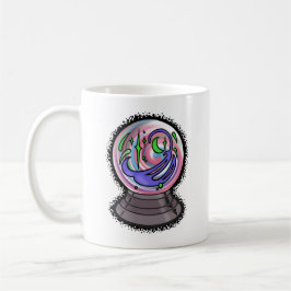 Café Caneca da bola de cristal do caixa de fortuna