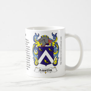 Café Caneca da brasão da família de Austin