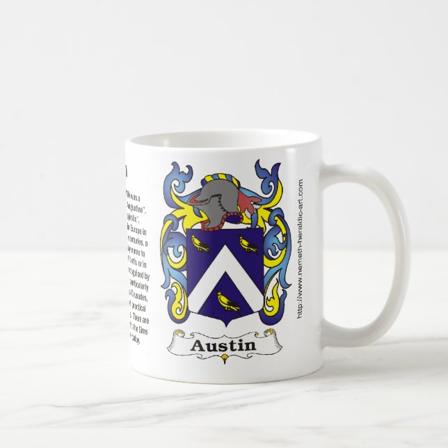 Café Caneca da brasão da família de Austin (Direita)