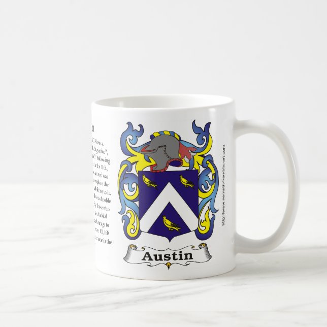 Café Caneca da brasão da família de Austin (Direita)