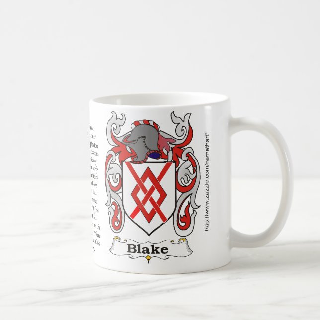 Café Caneca da brasão da família de Blake (Direita)