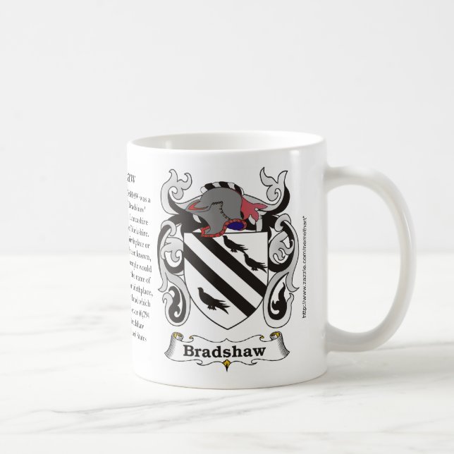 Café Caneca da brasão da família de Bradshaw (Direita)