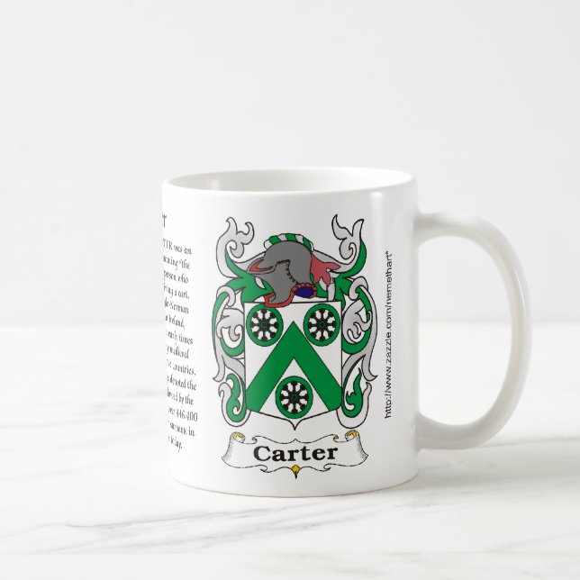 Café Caneca da brasão da família de Carter (Direita)