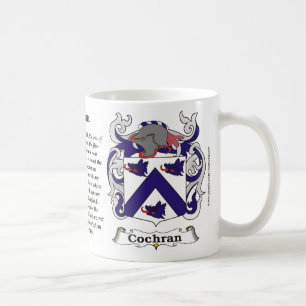 Café Caneca da brasão da família de Cochran