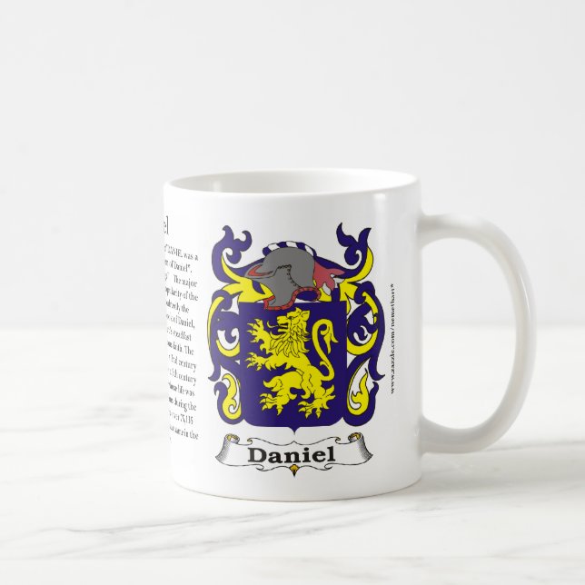 Café Caneca da brasão da família de Daniel (Direita)