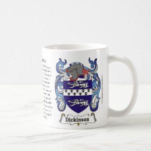Café Caneca da brasão da família de Dickinson