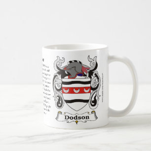 Café Caneca da brasão da família de Dodson