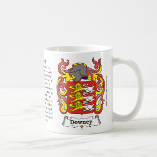 Café Caneca da brasão da família de Downey