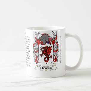 Café Caneca da brasão da família de Drake