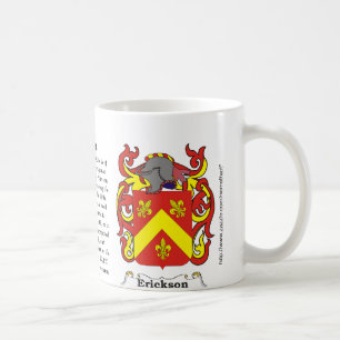 Café Caneca da brasão da família de Erickson