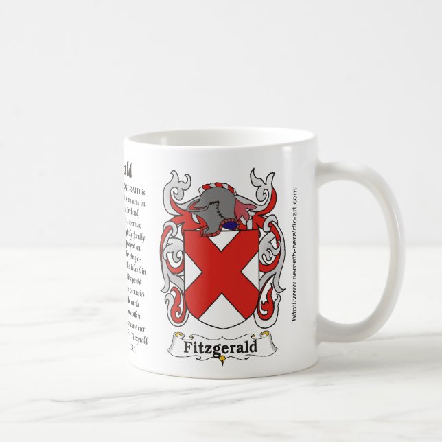 Café Caneca da brasão da família de Fitzgerald (Direita)