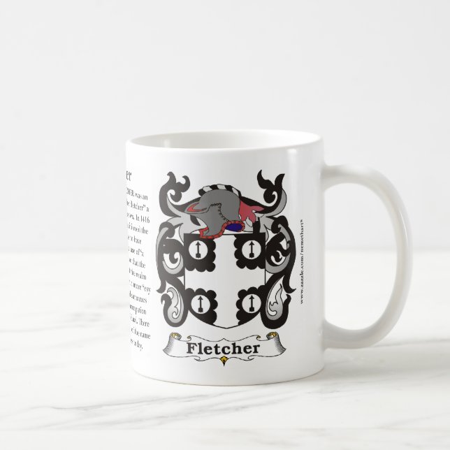 Café Caneca da brasão da família de Fletcher (Direita)