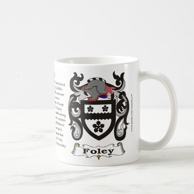 Café Caneca da brasão da família de Foley (Direita)