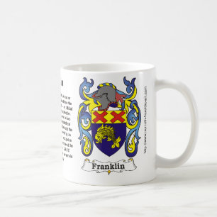 Café Caneca da brasão da família de Franklin
