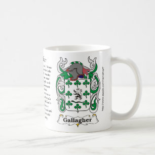 Café Caneca da brasão da família de Gallagher