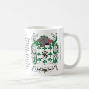 Café Caneca da brasão da família de Gallagher