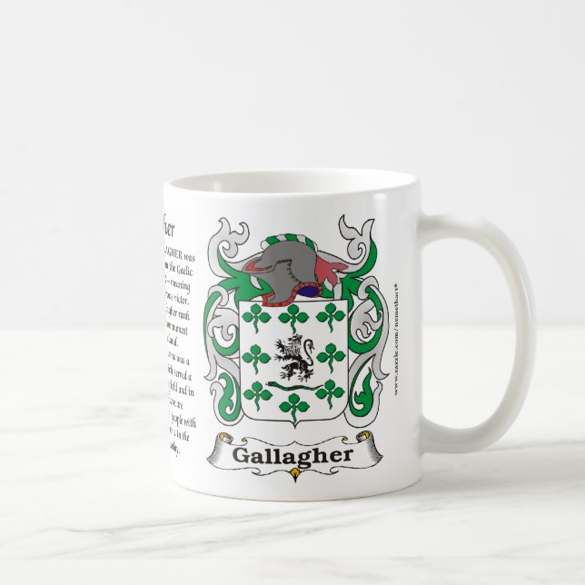 Café Caneca da brasão da família de Gallagher (Direita)