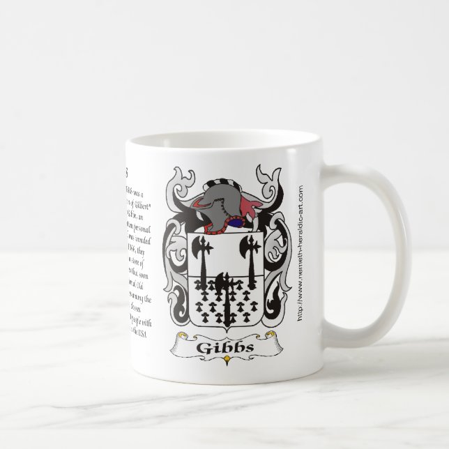 Café Caneca da brasão da família de Gibbs (Direita)
