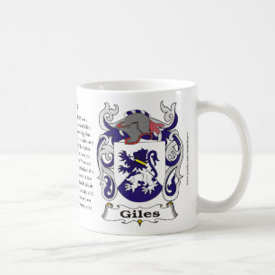 Café Caneca da brasão da família de Giles