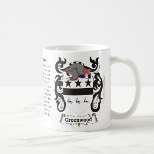 Café Caneca da brasão da família de Greenwood