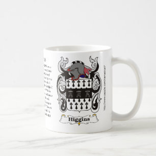Café Caneca da brasão da família de Higgins