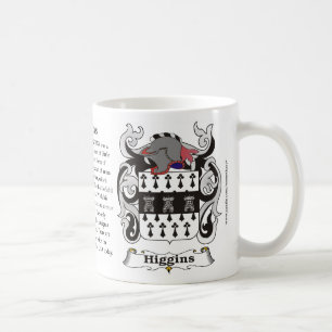 Café Caneca da brasão da família de Higgins