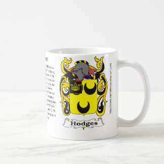 Café Caneca da brasão da família de Hodges