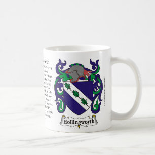Café Caneca da brasão da família de Hollingsworth