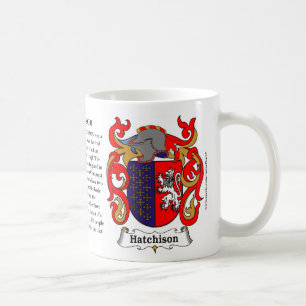 Café Caneca da brasão da família de Hutchinson