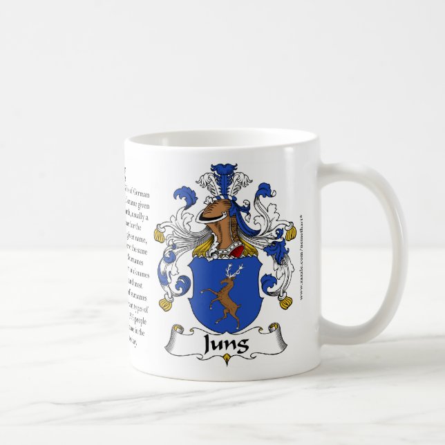 Café Caneca da brasão da família de Jung (Direita)