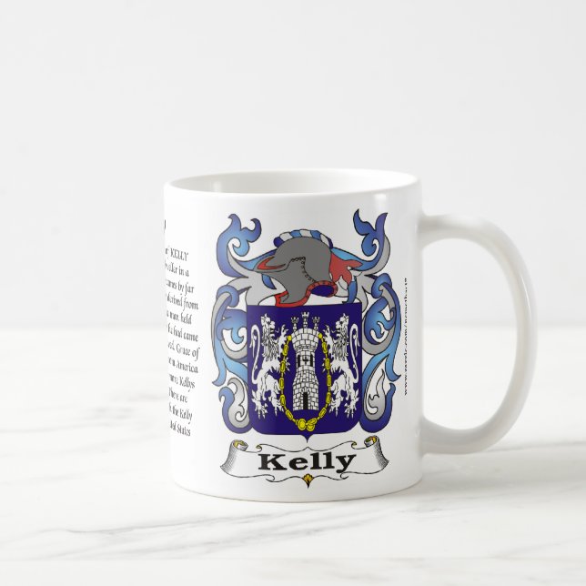 Café Caneca da brasão da família de Kelly (Direita)