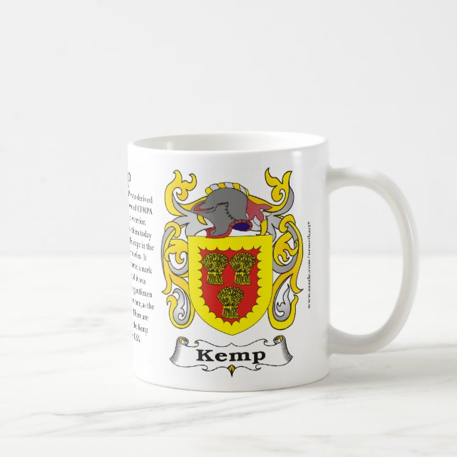 Café Caneca da brasão da família de Kemp (Direita)