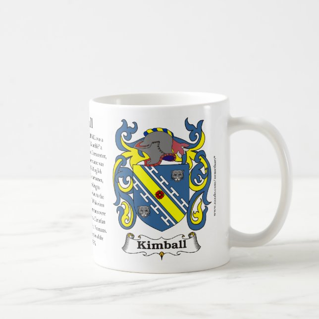 Café Caneca da brasão da família de Kimball (Direita)