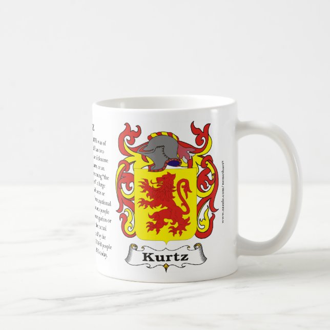 Café Caneca da brasão da família de Kurtz (Direita)