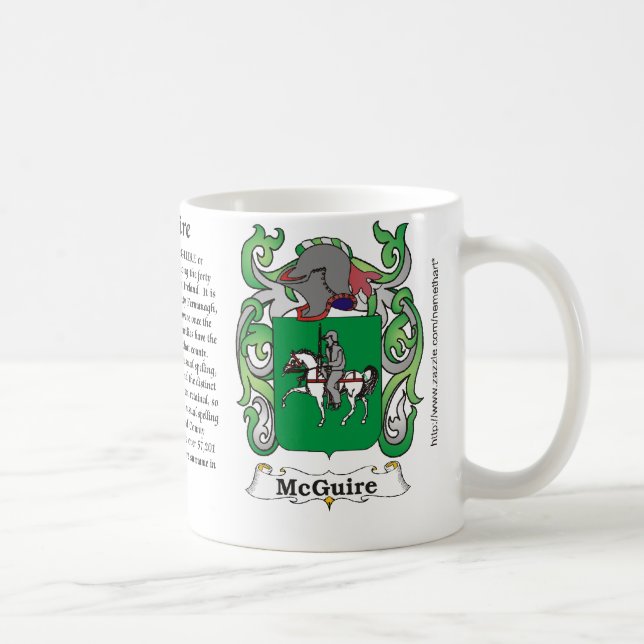 Café Caneca da brasão da família de McGuire (Direita)