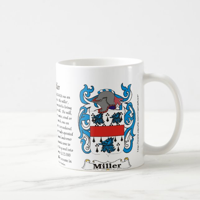 Café Caneca da brasão da família de Miller (Direita)