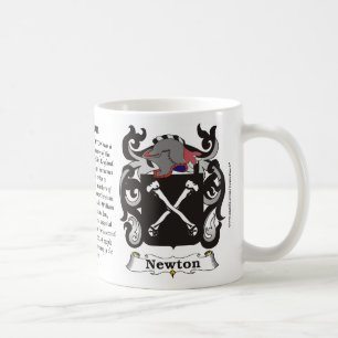 Café Caneca da brasão da família de Newton